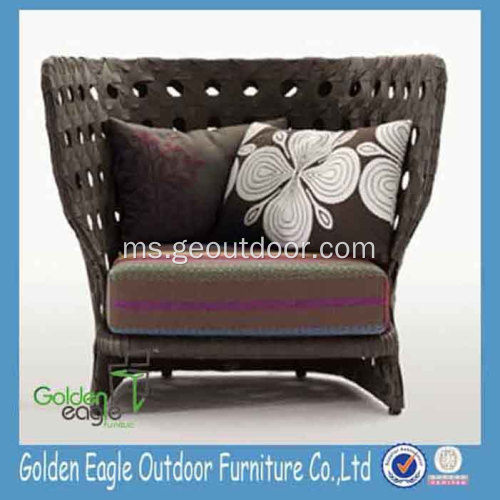 Kerusi Gaya Eropah Rustic High Back Sofa Chair